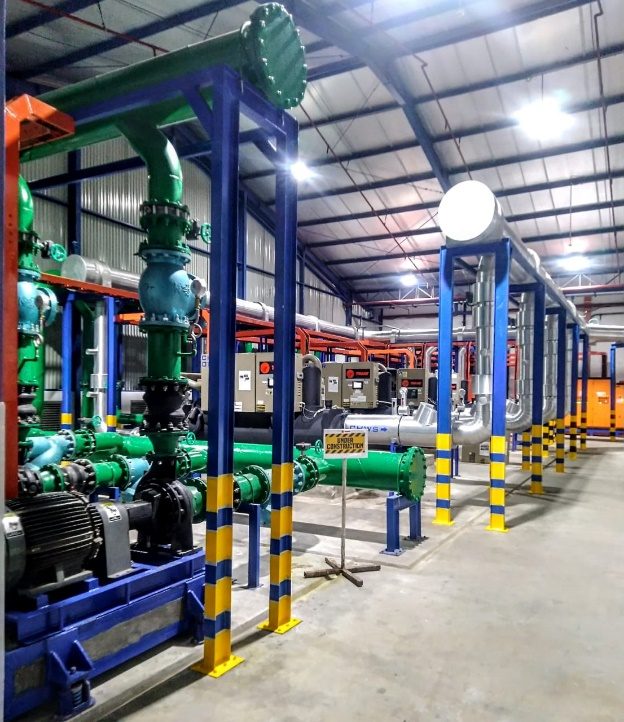 Pipa chiller plant pabrik Bentoel BAT